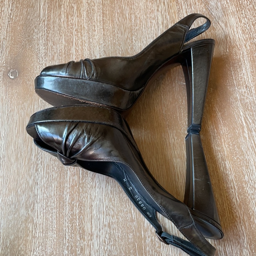 Stuart Weitzman Open Toe Twist Size 8 - image 7